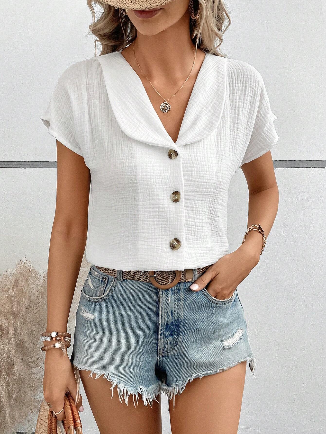 Blusa de manga corta